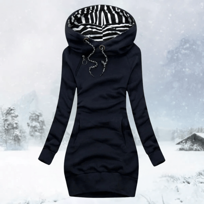 JANINE - SPORTIEVE TRUI MET CAPUCHON