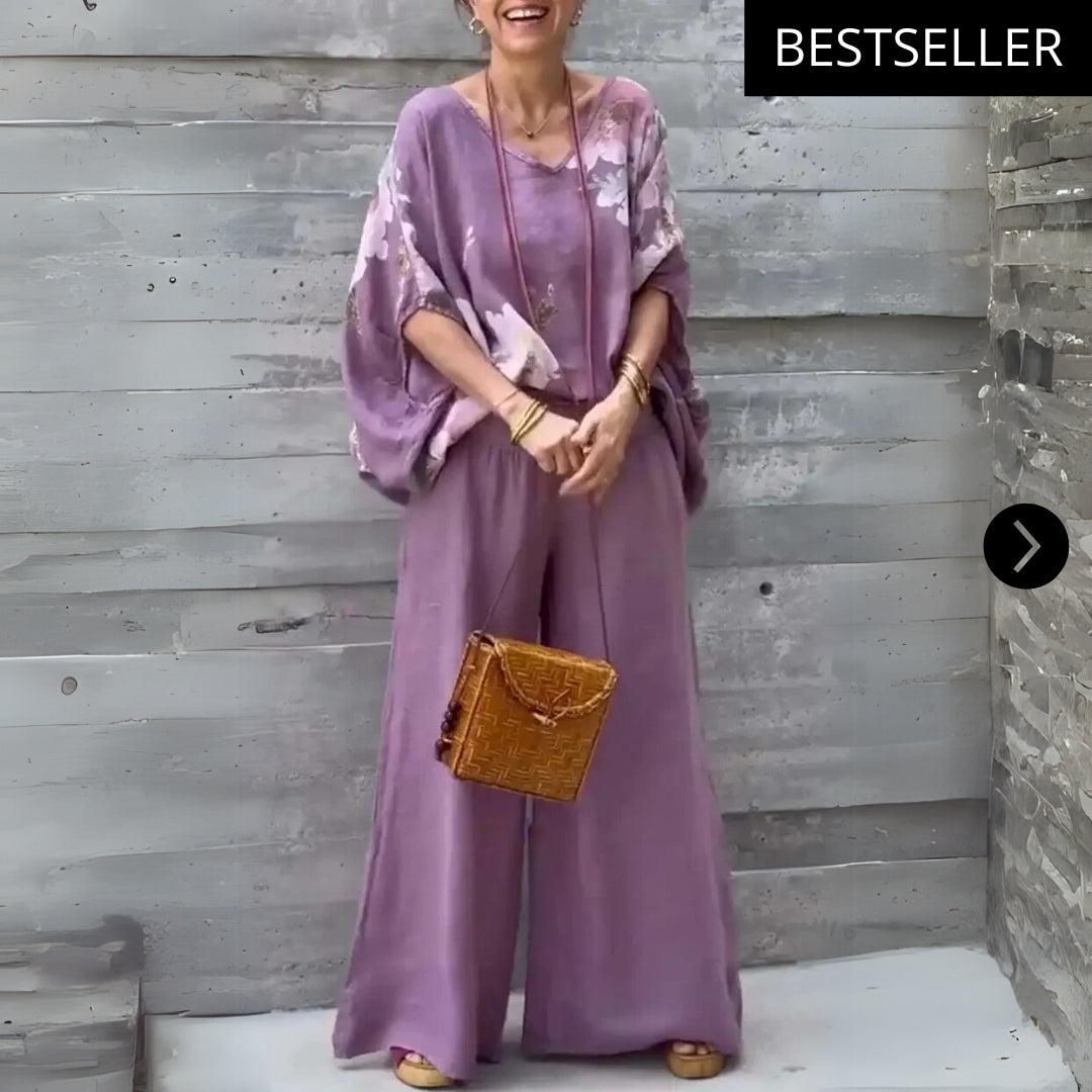 ZALUNÉ - 2-DELIGESET BLOEMENPRINT