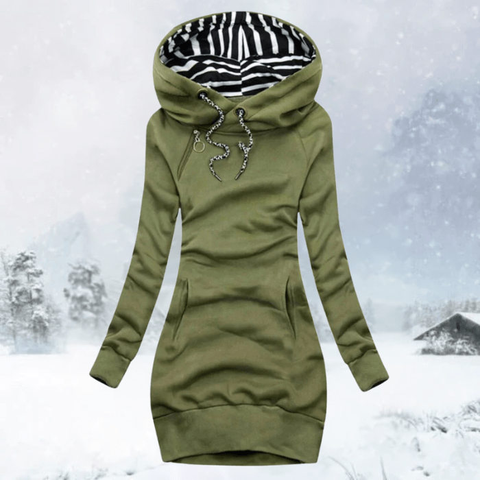 JANINE - SPORTIEVE TRUI MET CAPUCHON