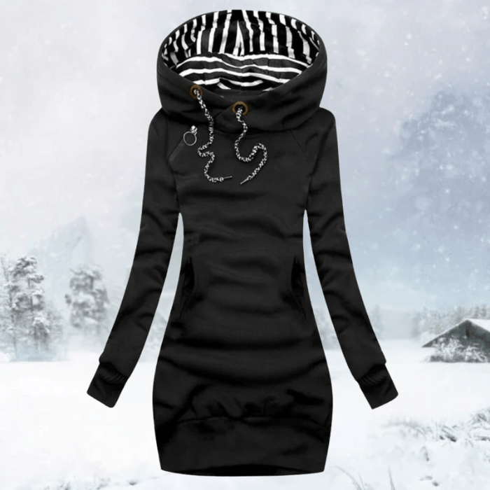 JANINE - SPORTIEVE TRUI MET CAPUCHON