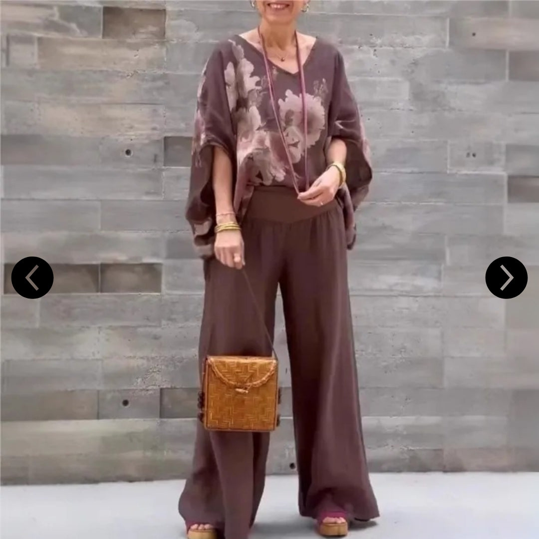 ZALUNÉ - 2-DELIGESET BLOEMENPRINT