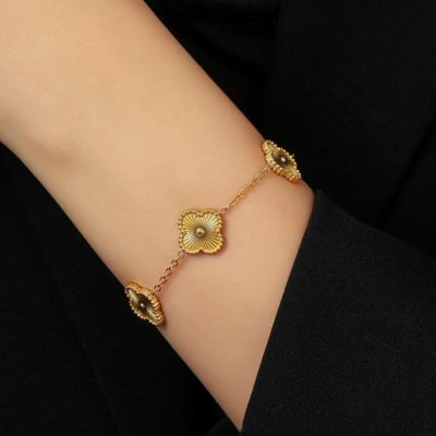KLAVER Armband | Goud