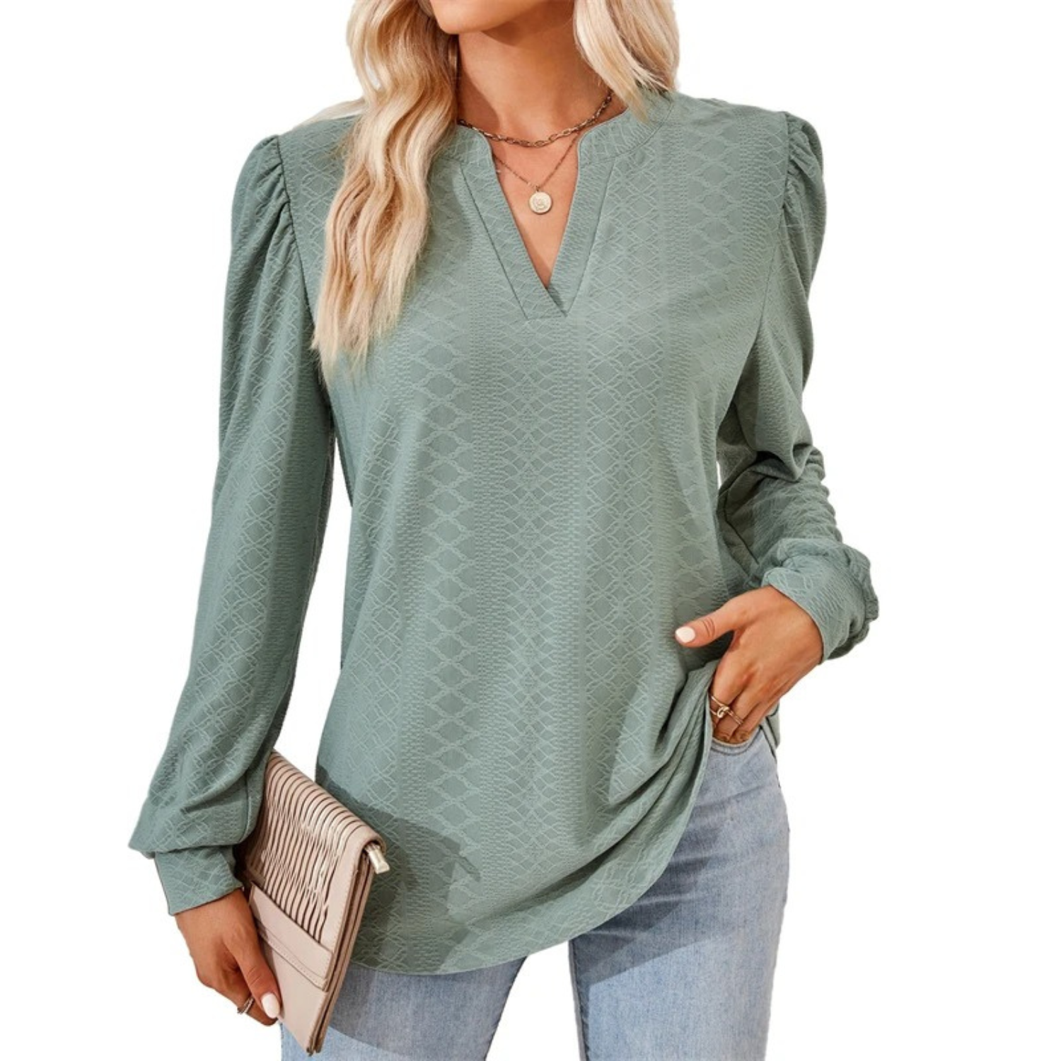 Livia - Stijvolle Damesblouse met V-hals
