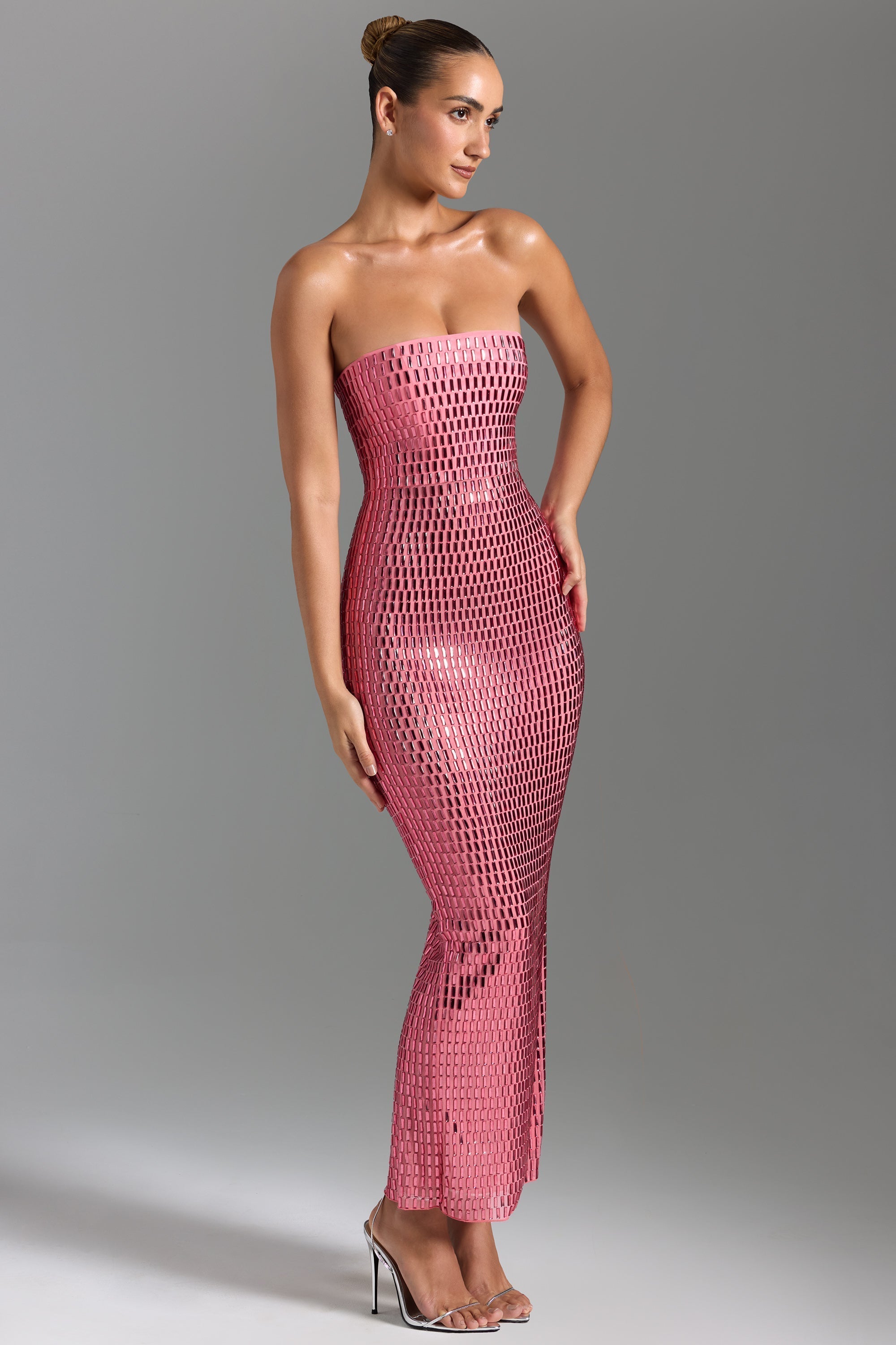 Bandeau Sparkle Maxi Dress