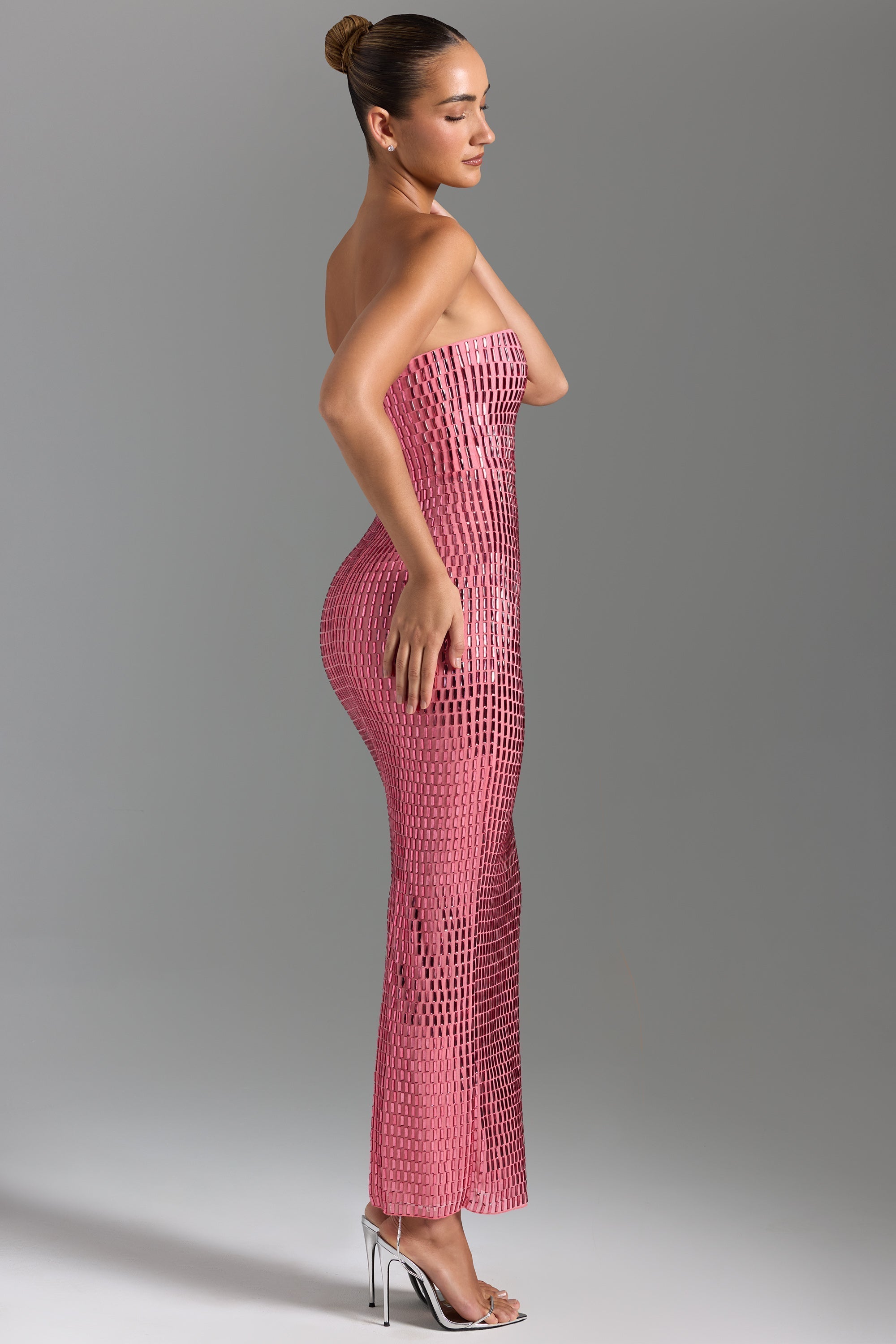 Bandeau Sparkle Maxi Dress