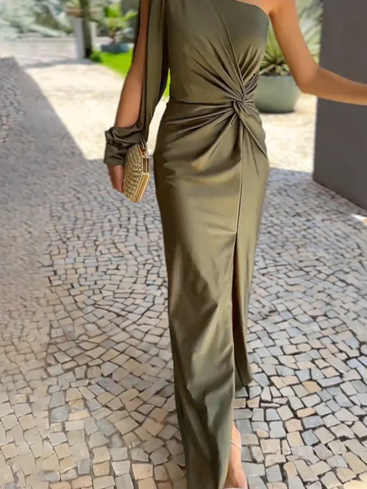 Elara™ – One-Shoulder Jurk