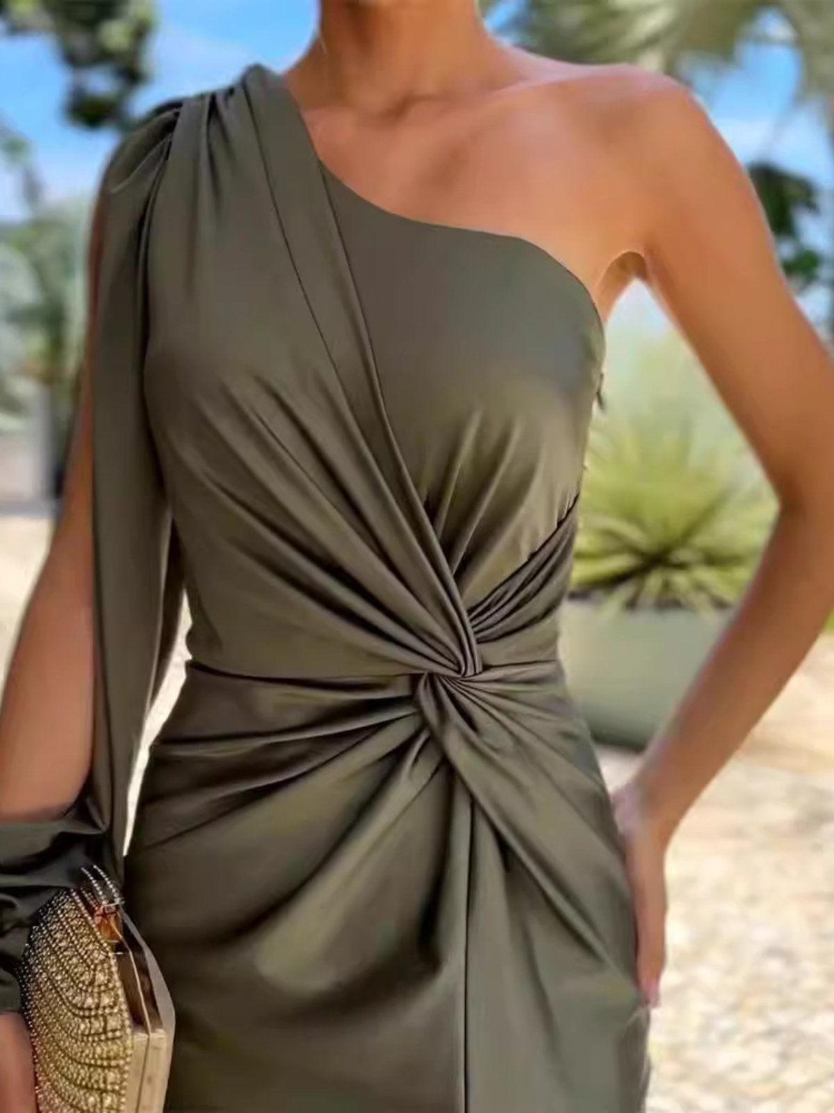 Elara™ – One-Shoulder Jurk