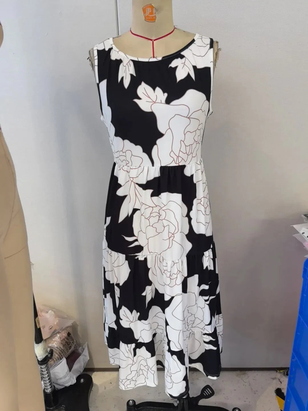 Zaluné - O-hals bloemenjurk