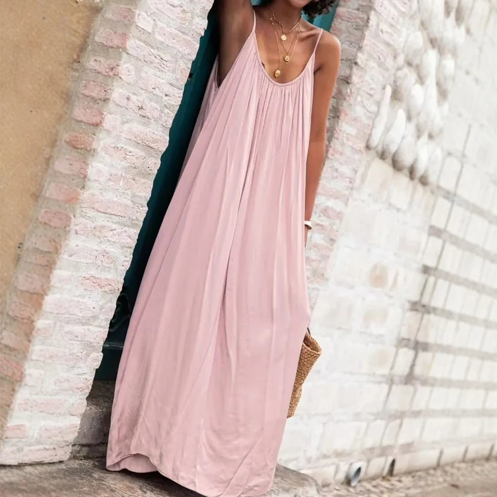 Zaluné - Mouwloze zomerjurk met ronde hals