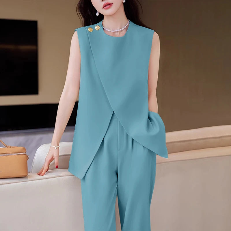 ZANZEA - Elegante Ronde Hals Mouwloze Tanktop