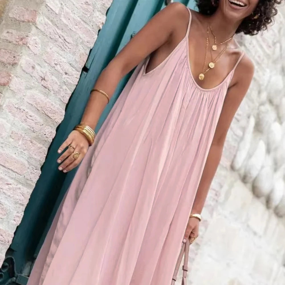 Zaluné - Mouwloze zomerjurk met ronde hals