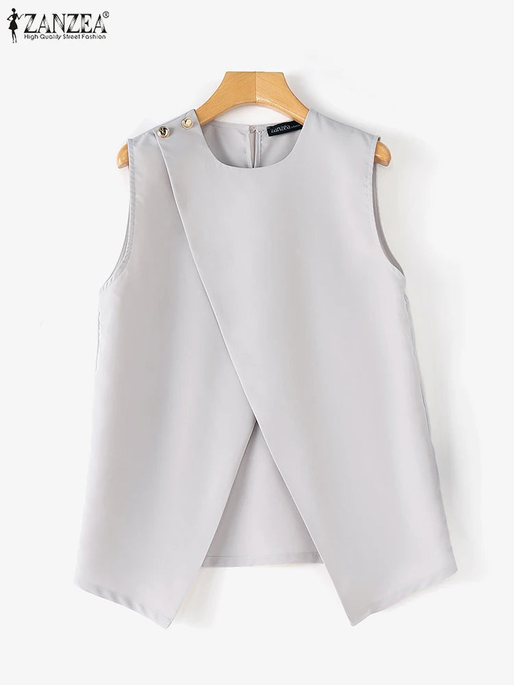 ZANZEA - Elegante Ronde Hals Mouwloze Tanktop