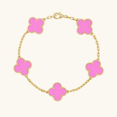 KLAVER Armband | Roze