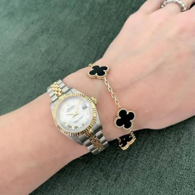 KLAVER Armband | Zwart