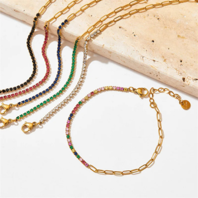 FAE | Paperclip en Tennis Armband