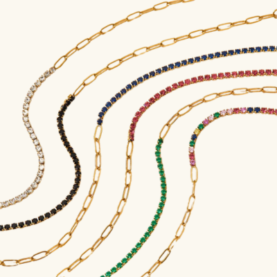 FAE | Paperclip en Tennis Armband