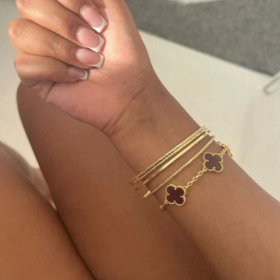 KLAVER Armband | Roze