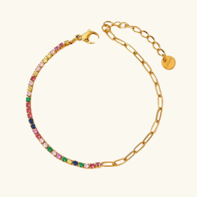 FAE | Paperclip en Tennis Armband