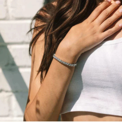 TENNIS Elegante Armband | Roségoud