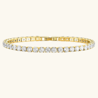 TENNIS Elegante Armband | Zilver