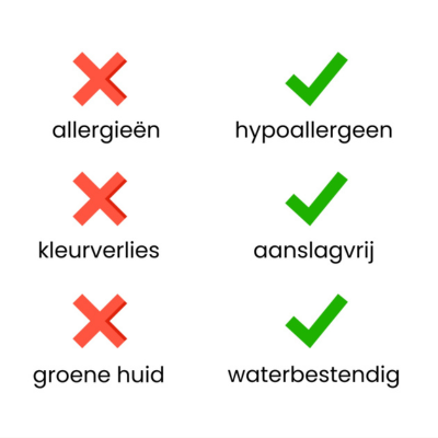 FINET Luxe Armband met Zirkoon | Goud