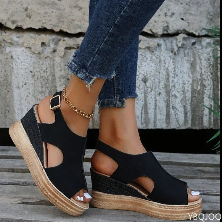 Maria| Orthopedische Sandalen met Sleehak