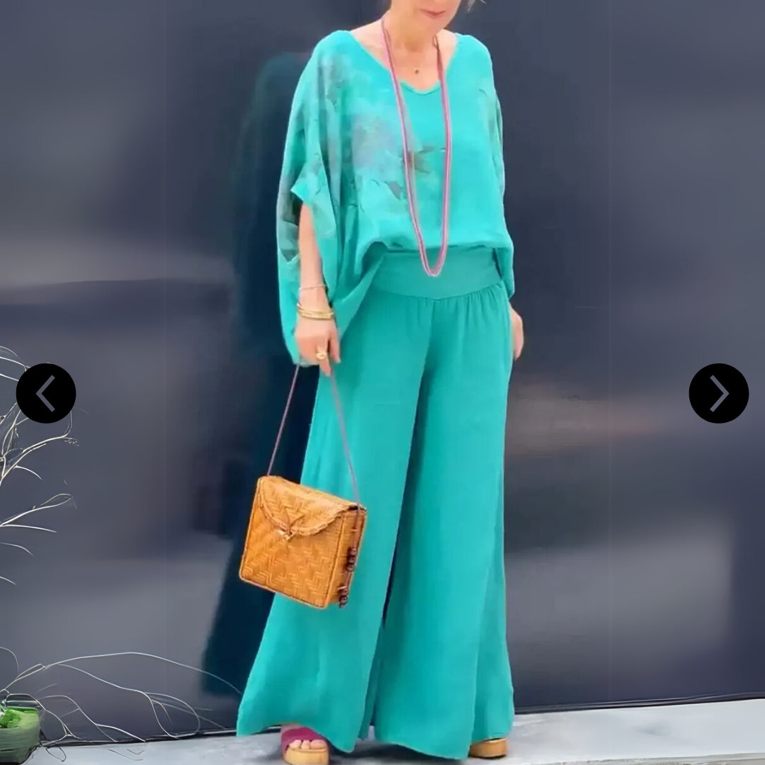 ZALUNÉ - 2-DELIGESET BLOEMENPRINT