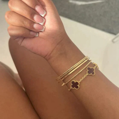 KLAVER Armband | Zwart