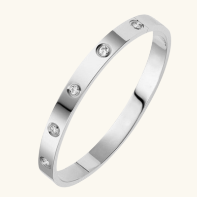 FINET Luxe Armband met Zirkoon | Roségoud