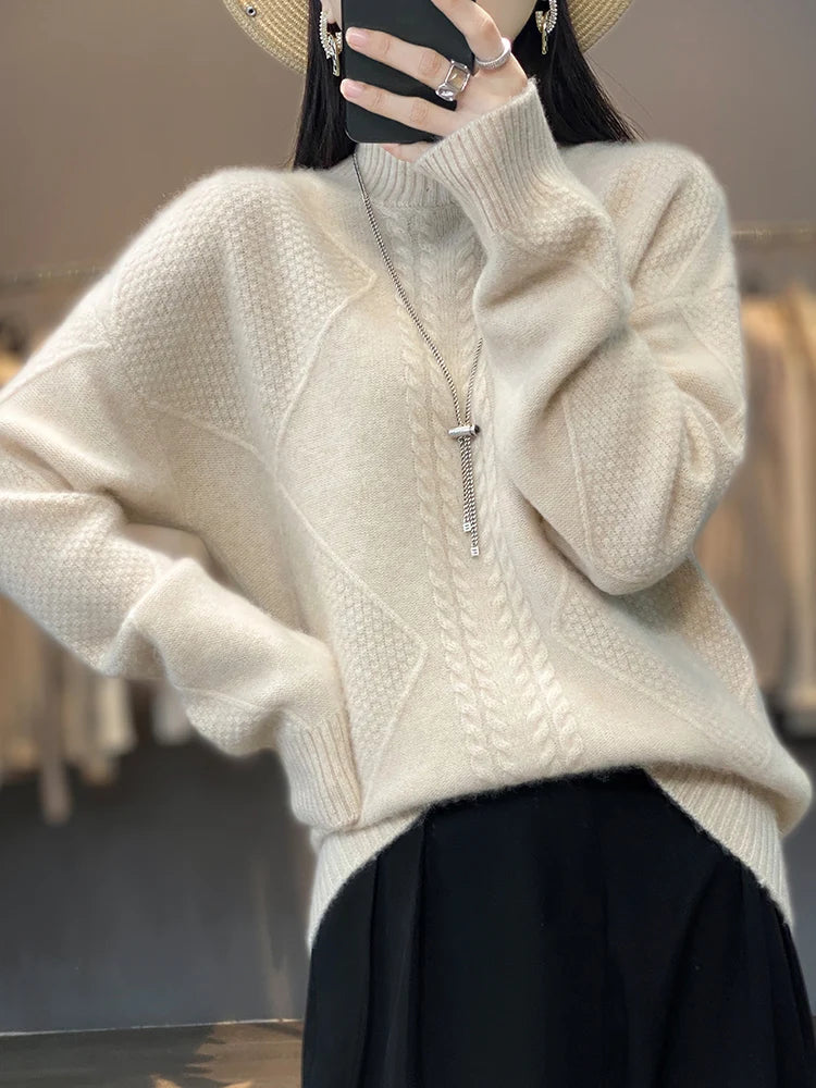 UTE - STRICKPULLOVER MIT HOHEM KRAGEN