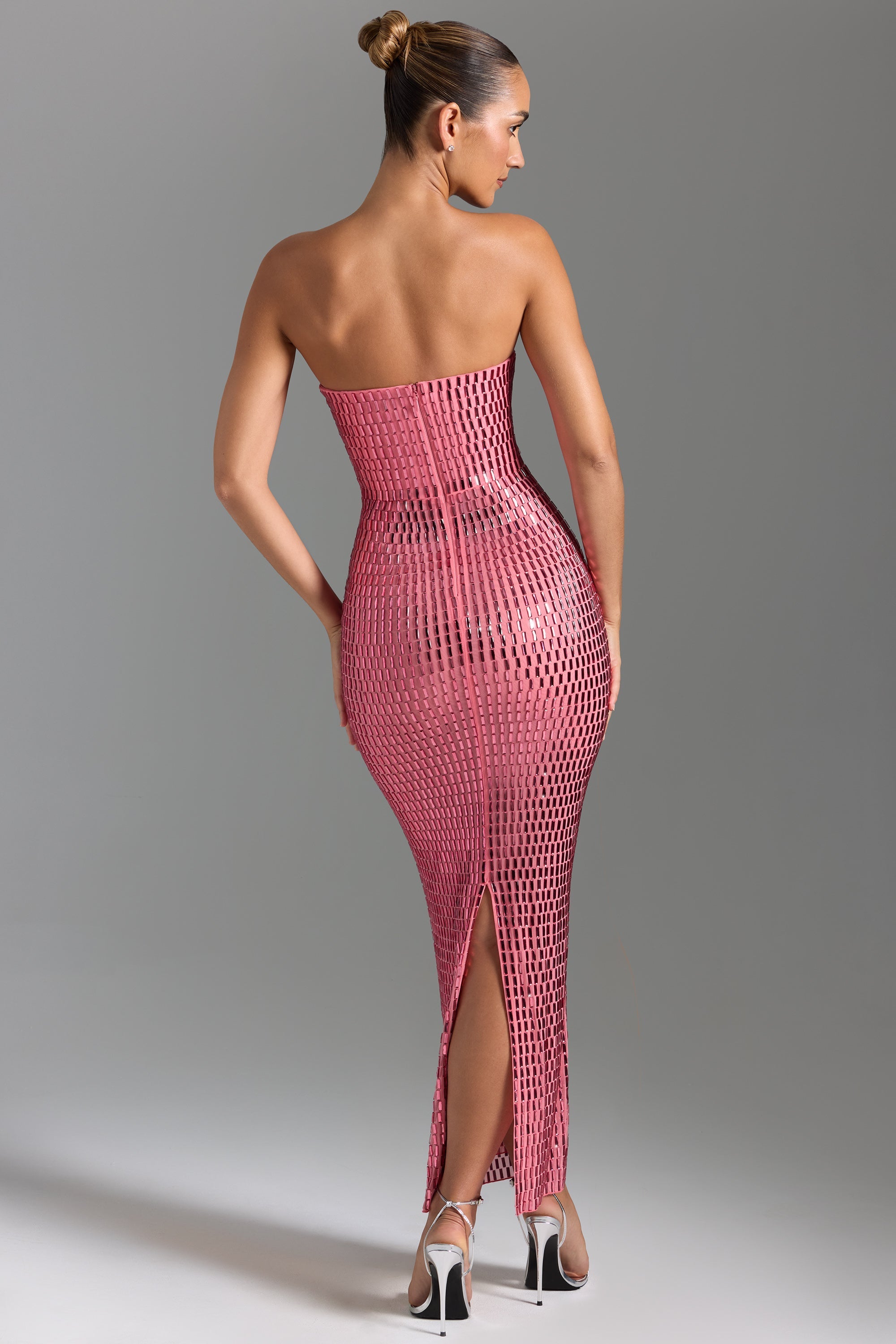 Bandeau Sparkle Maxi Dress
