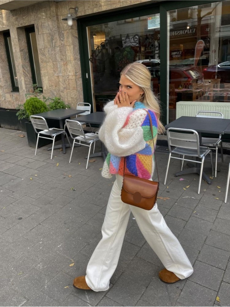 CRISTINA - Gekleurde gebreide trui