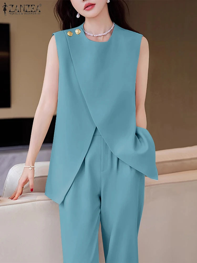 ZANZEA - Elegante Ronde Hals Mouwloze Tanktop