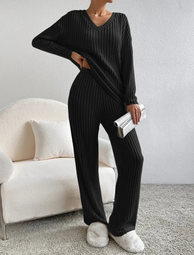 Loose Fit V-Hals Set
