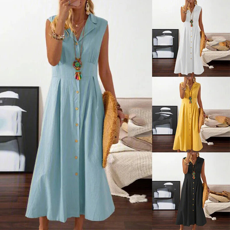 Zaluné - Linnen zomerjurk