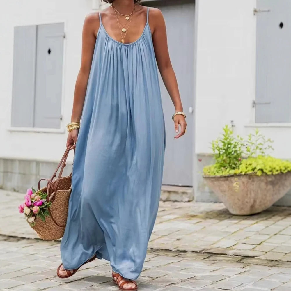 Zaluné - Mouwloze zomerjurk met ronde hals