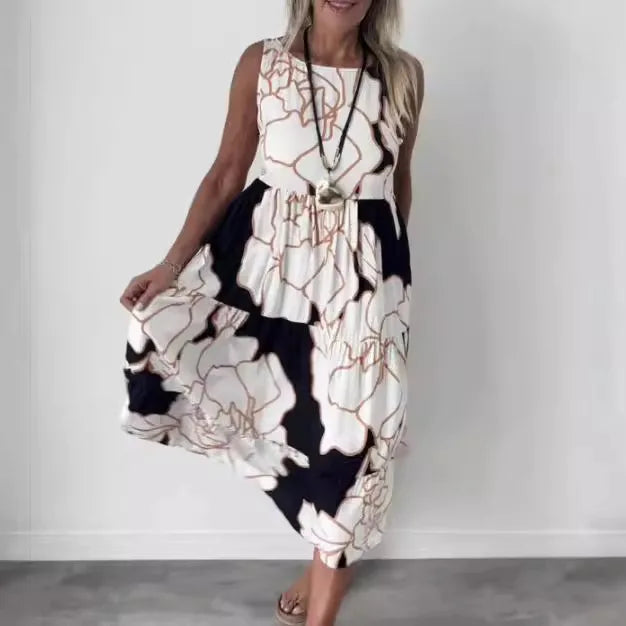 Zaluné - O-hals bloemenjurk