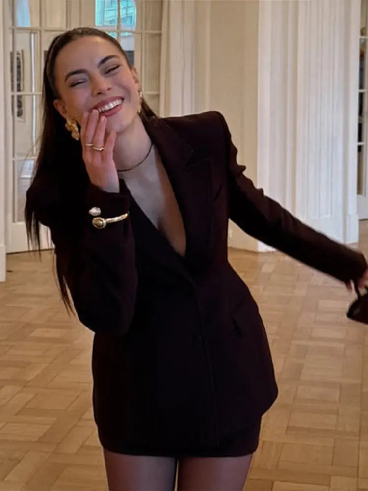 Chic Blazer & Mini Rok Set