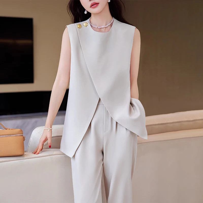 ZANZEA - Elegante Ronde Hals Mouwloze Tanktop