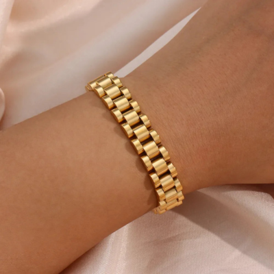 NIKKI Verstelbare Armband | Goud/Zilver