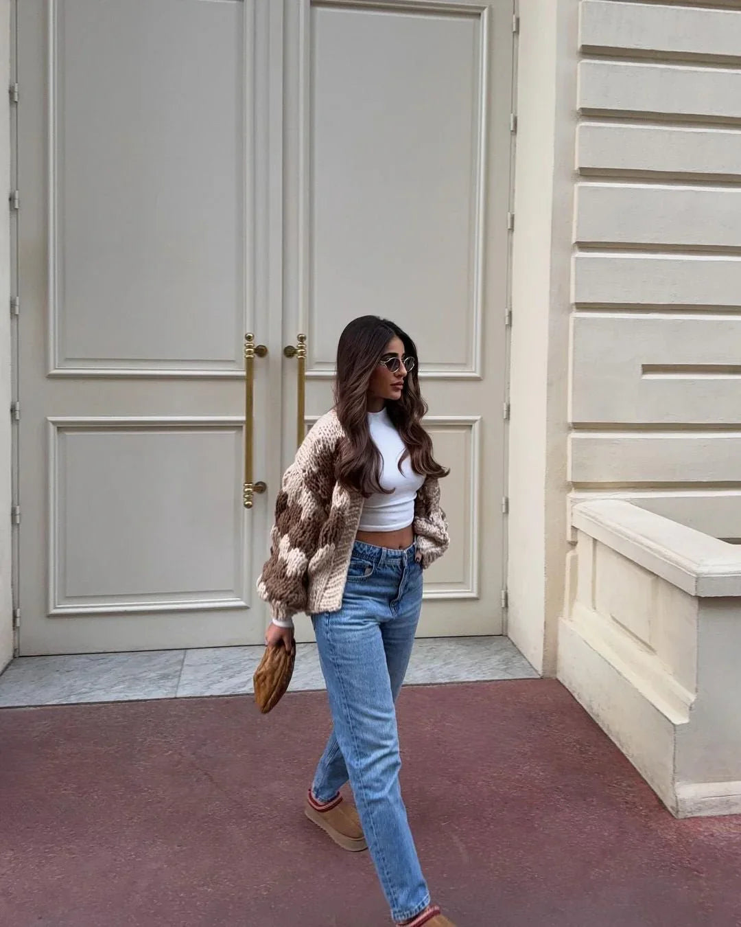 DEVIN - STRICKJACKE AUS GROBER STRUKTURIERTER MASCHEN